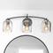 Hello Honey® Robert Stevenson Lighting Adrian Metal & Clear Glass 3-Light Vanity